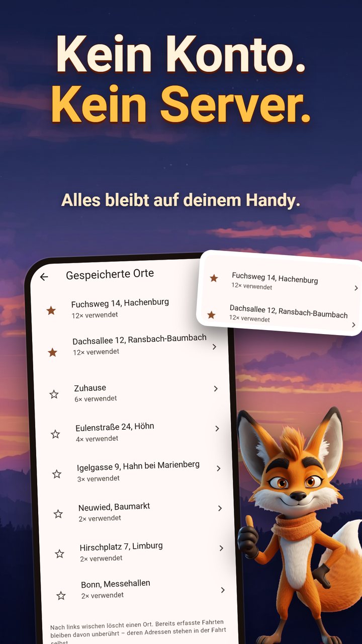 Kein Konto, kein Server: gespeicherte Orte bleiben auf dem Handy